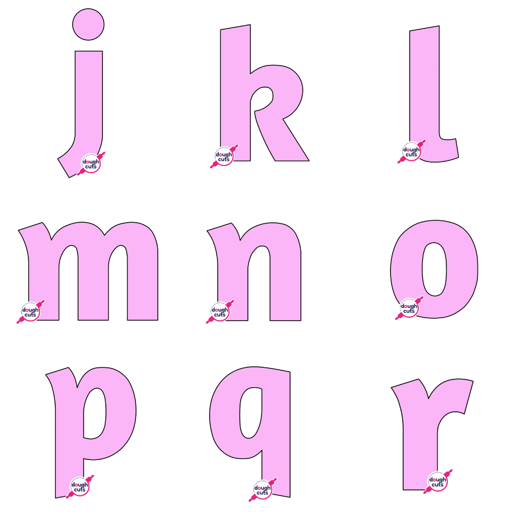 PRINT AT HOME - Set of 26 Lowercase Alphabet Letter Templates