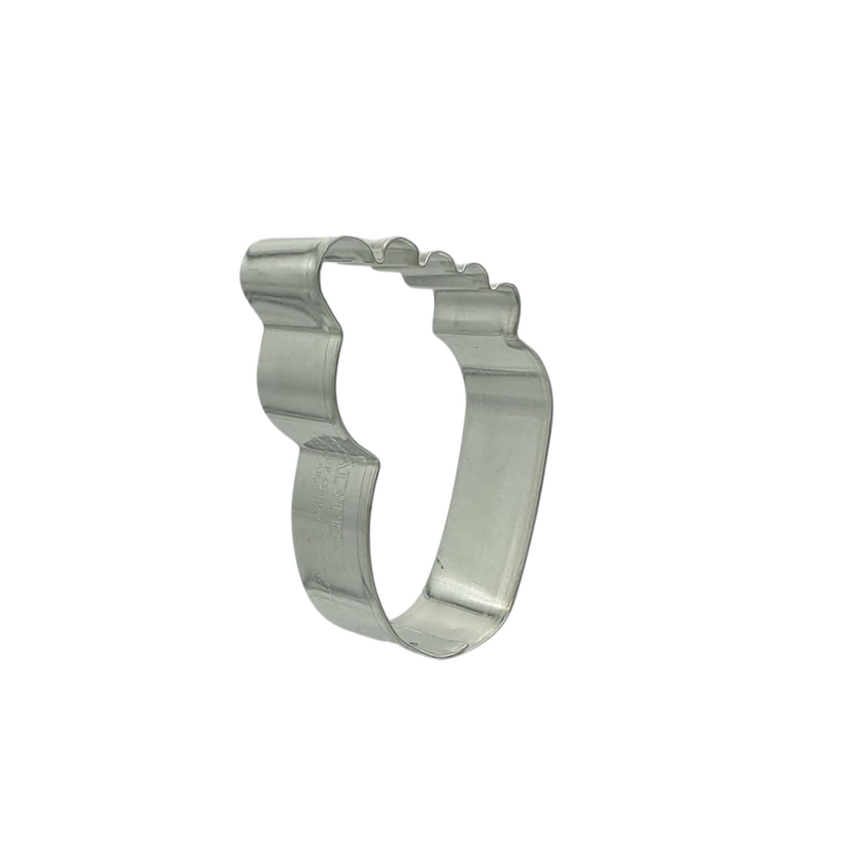 Baby Foot 6cm Cookie Cutter Stainless Steel Side View
