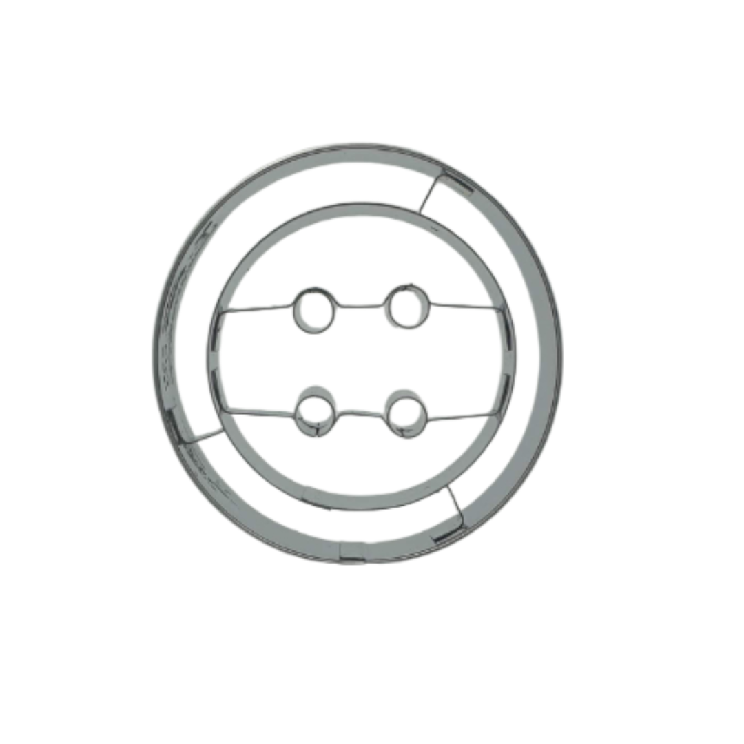 Button With Internal Detail 6cm Cookie Cutter