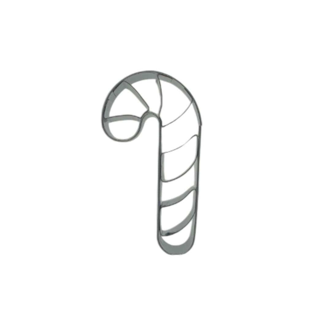 Candy Cane Cutter Candy Cane 7cm Cookie Cutter - DoughCuts