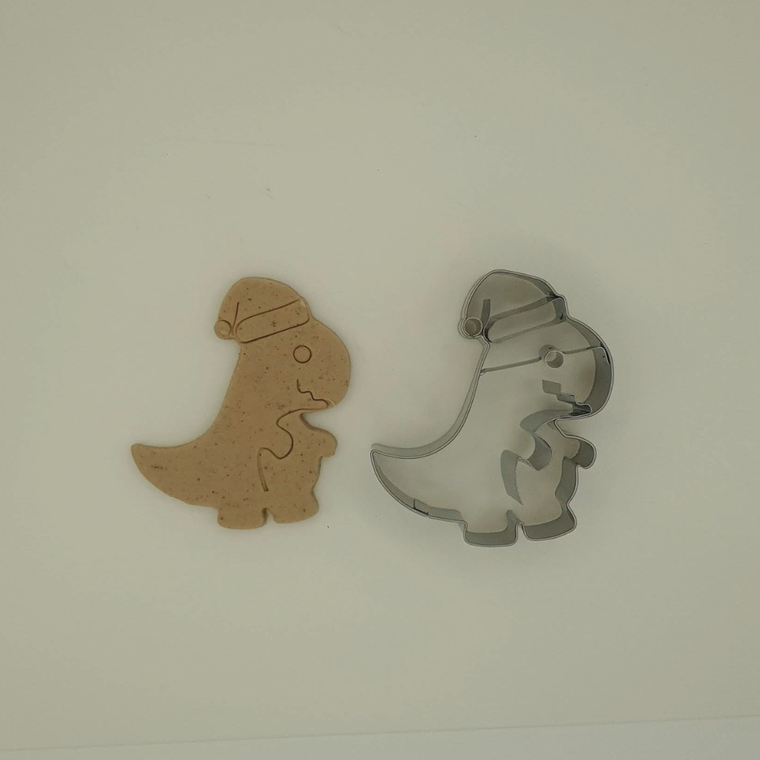 Dinosaur T-Rex Christmas 8cm Cookie Cutter