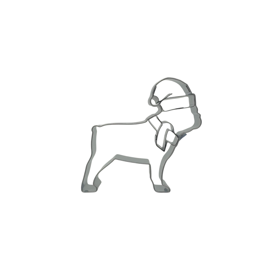 Bulldog Christmas 6.5cm Cookie Cutter