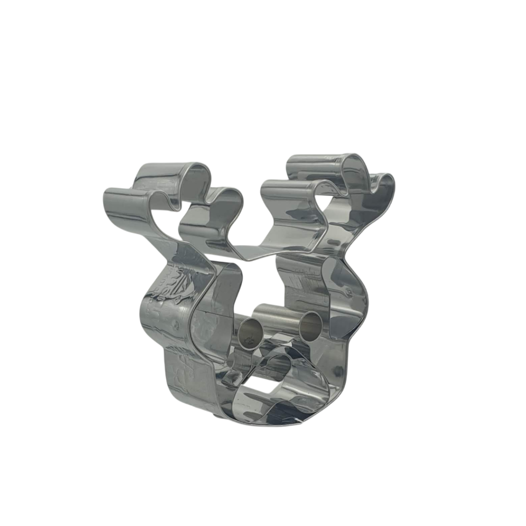 Christmas Pug Face 10cm Cookie Cutter