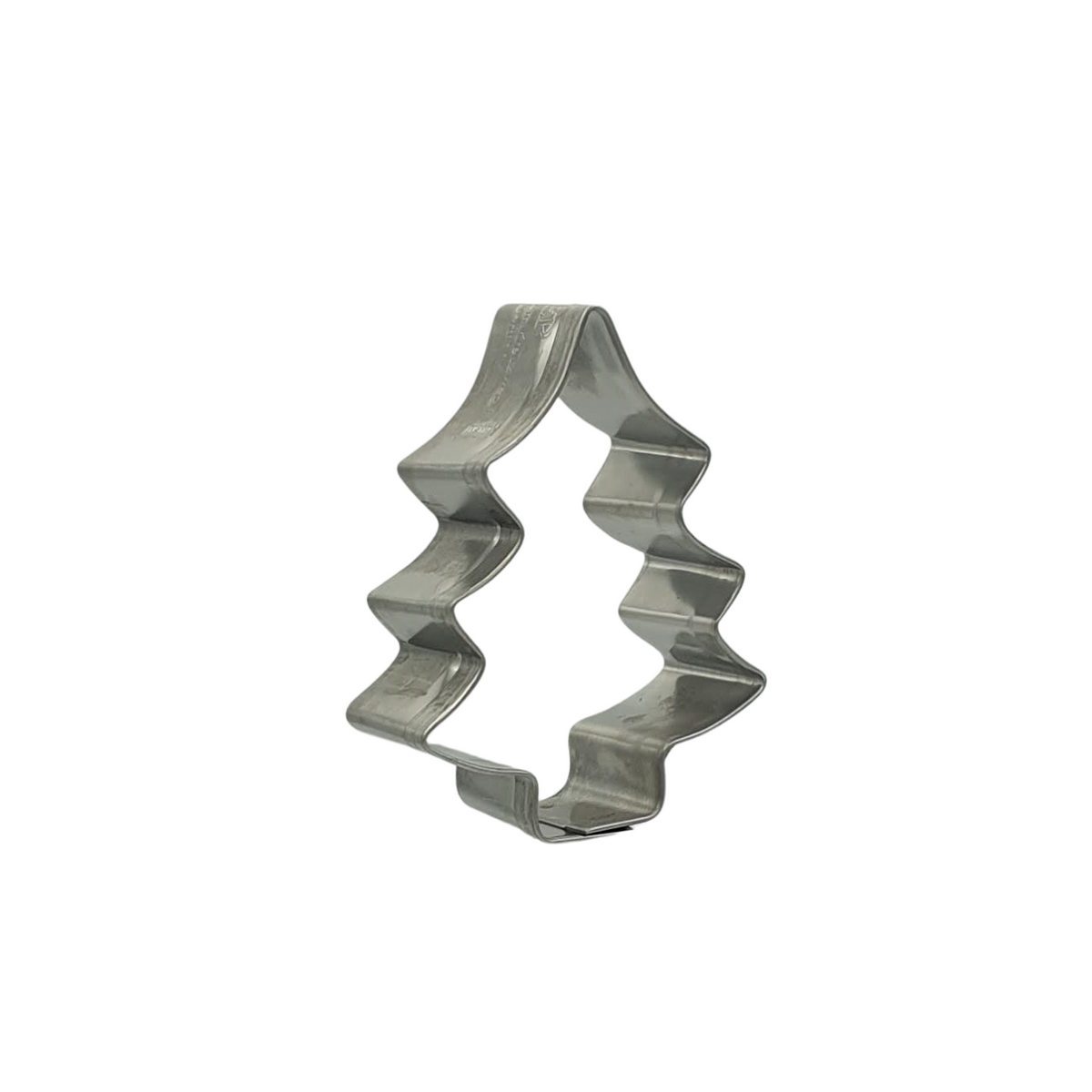Christmas Tree 6cm Cookie Cutter Stainless Steel Side View