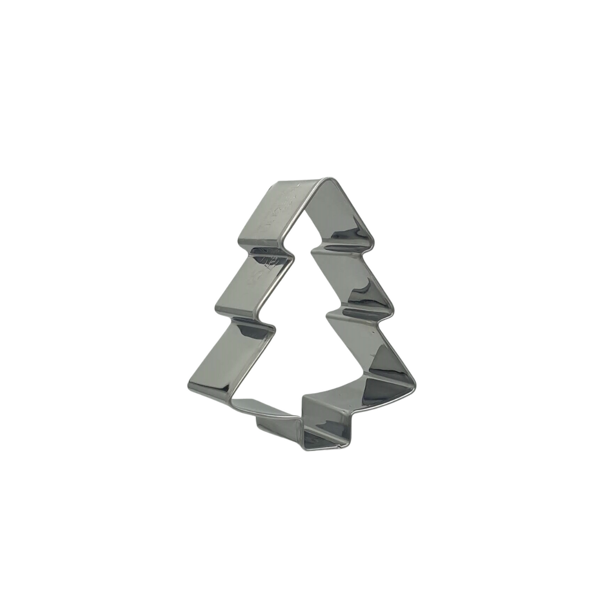 Christmas Tree 6cm Cookie Cutter Stainless Steel Side View