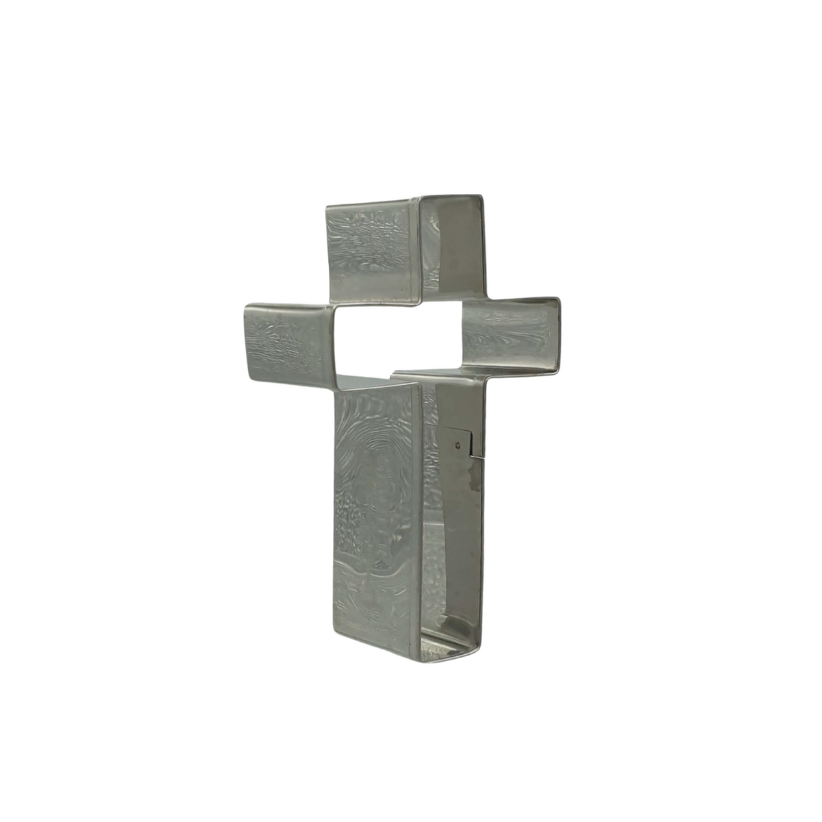 Crucifix Cross 9cm Cookie Cutter Stainless Steel Side View