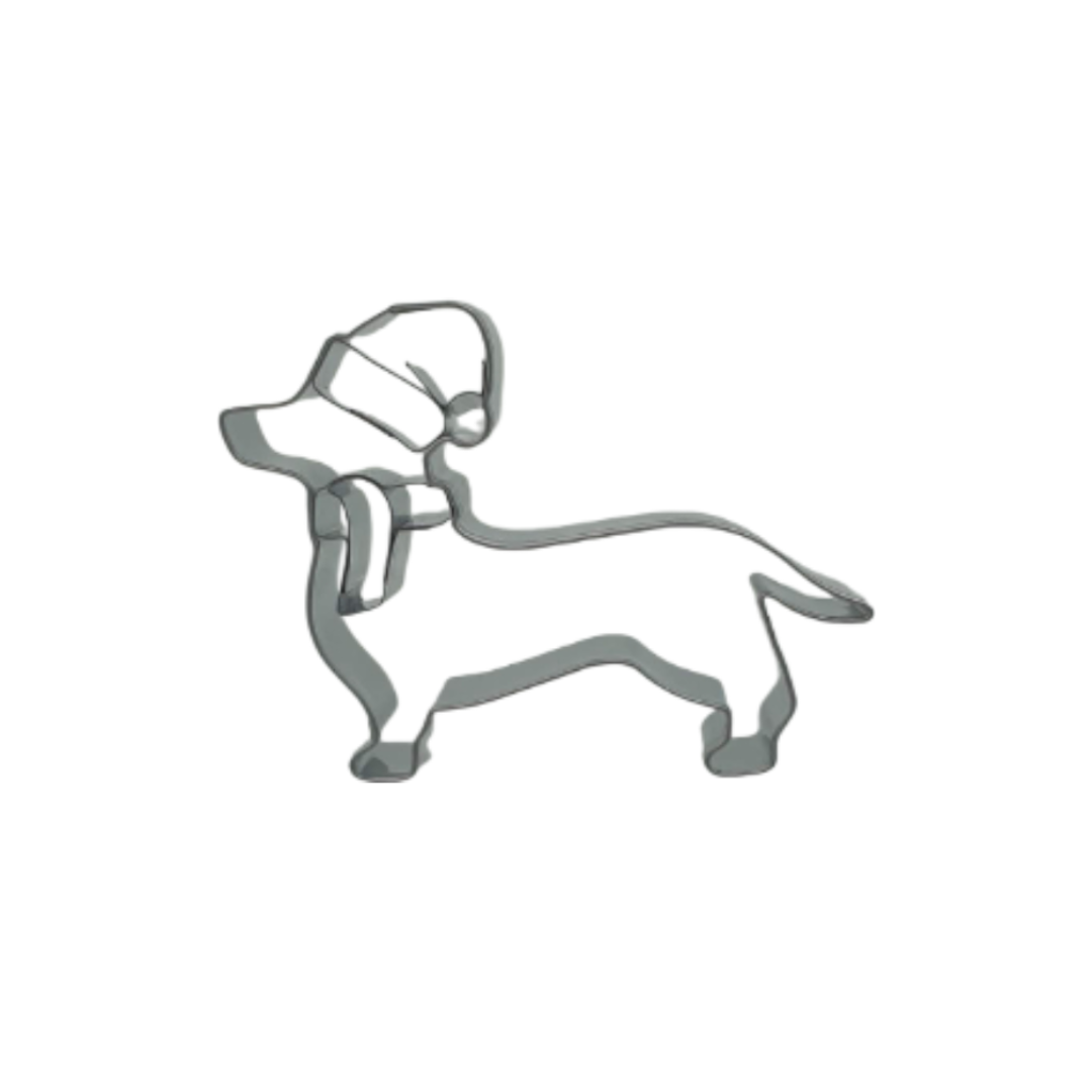 Dachshund Sausage Dog Christmas 7cm Cookie Cutter