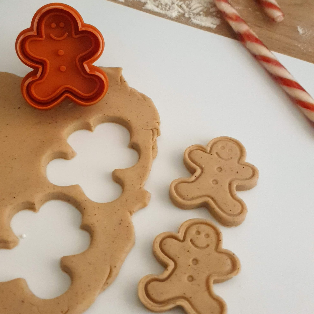 Gingerbread Man 5cm Plastic Cookie Cutter &amp; Stamp