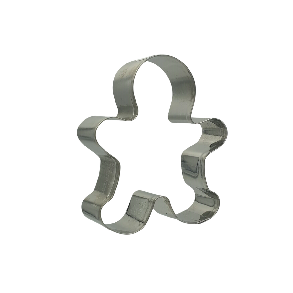 Gingerbread Man 9.5cm Cookie Cutter Stainless Steel Side View