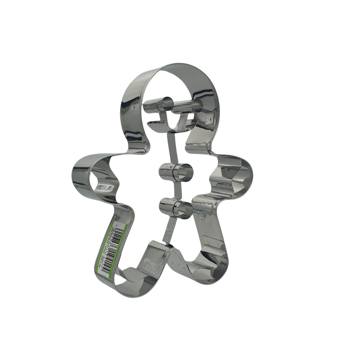 Gingerbread Man 12cm Cookie Cutter Stainless Steel Side View