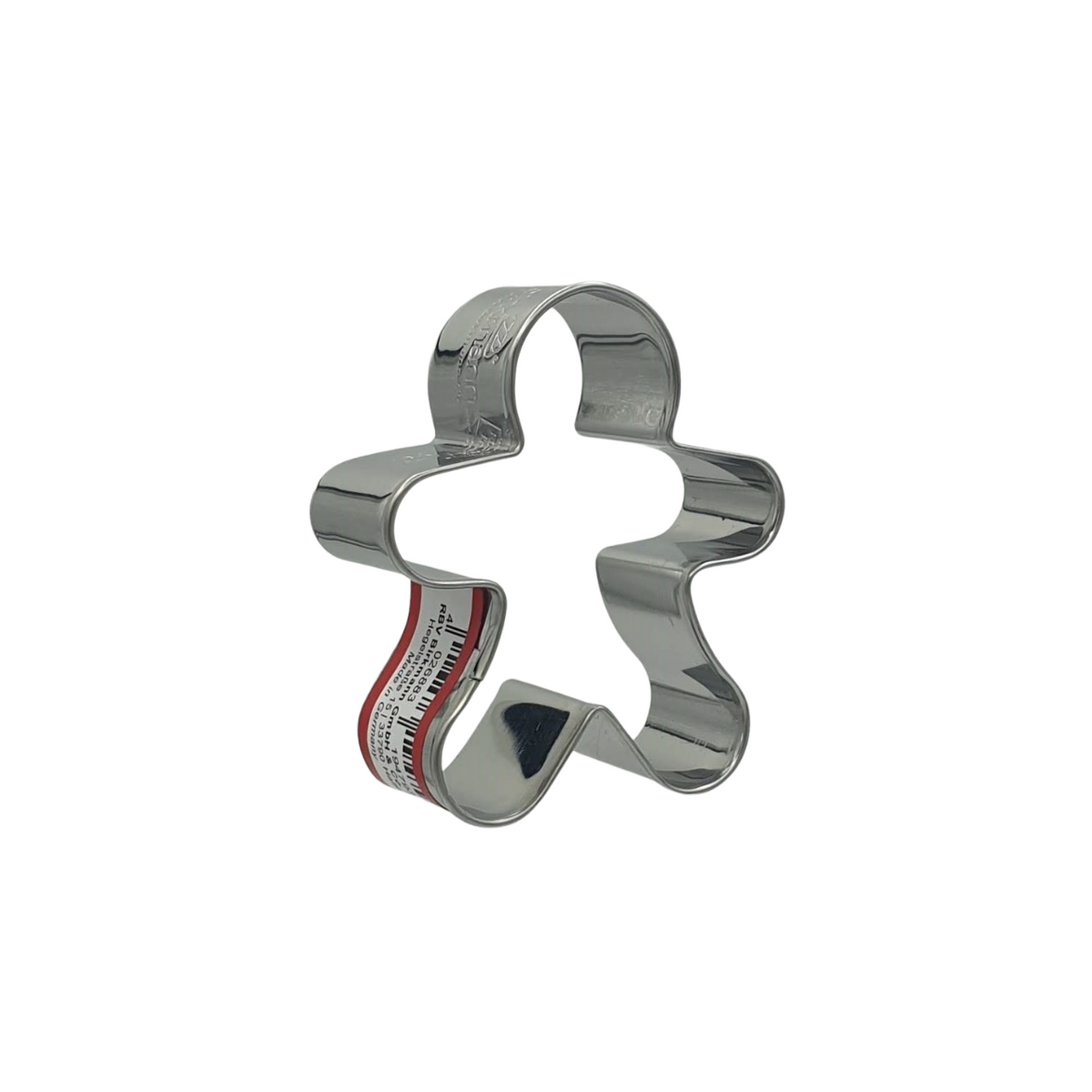 Gingerbread Man 6cm Cookie Cutter Stainless Steel Side View