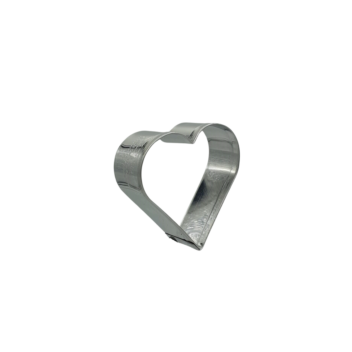 Heart 6cm Cookie Cutter Stainless Steel Side View