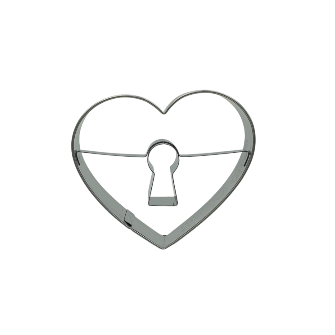 Heart with Keyhole 7cm Cookie Cutter