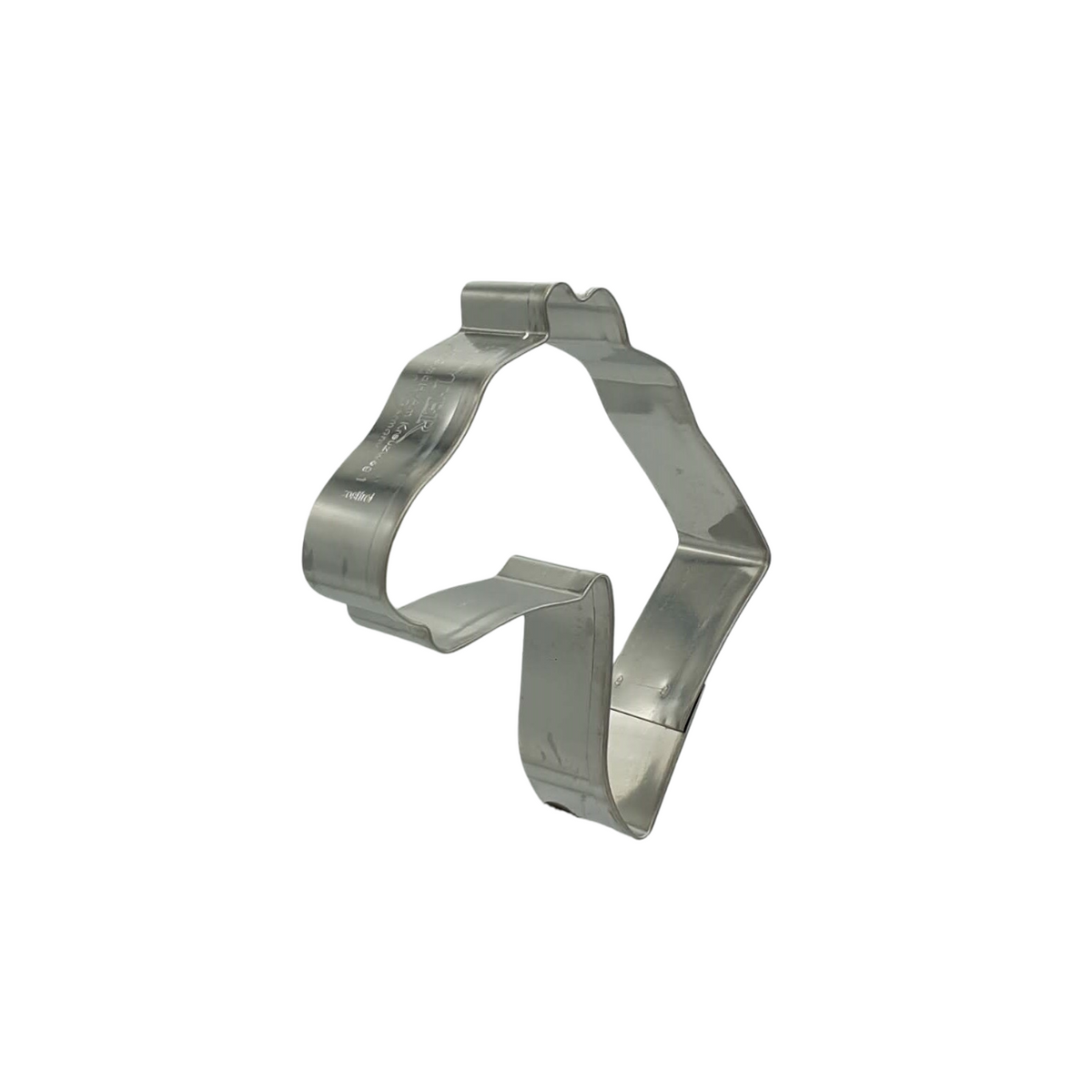 Horse Head 7.5cm Cookie Cutter Stainless Steel Side View