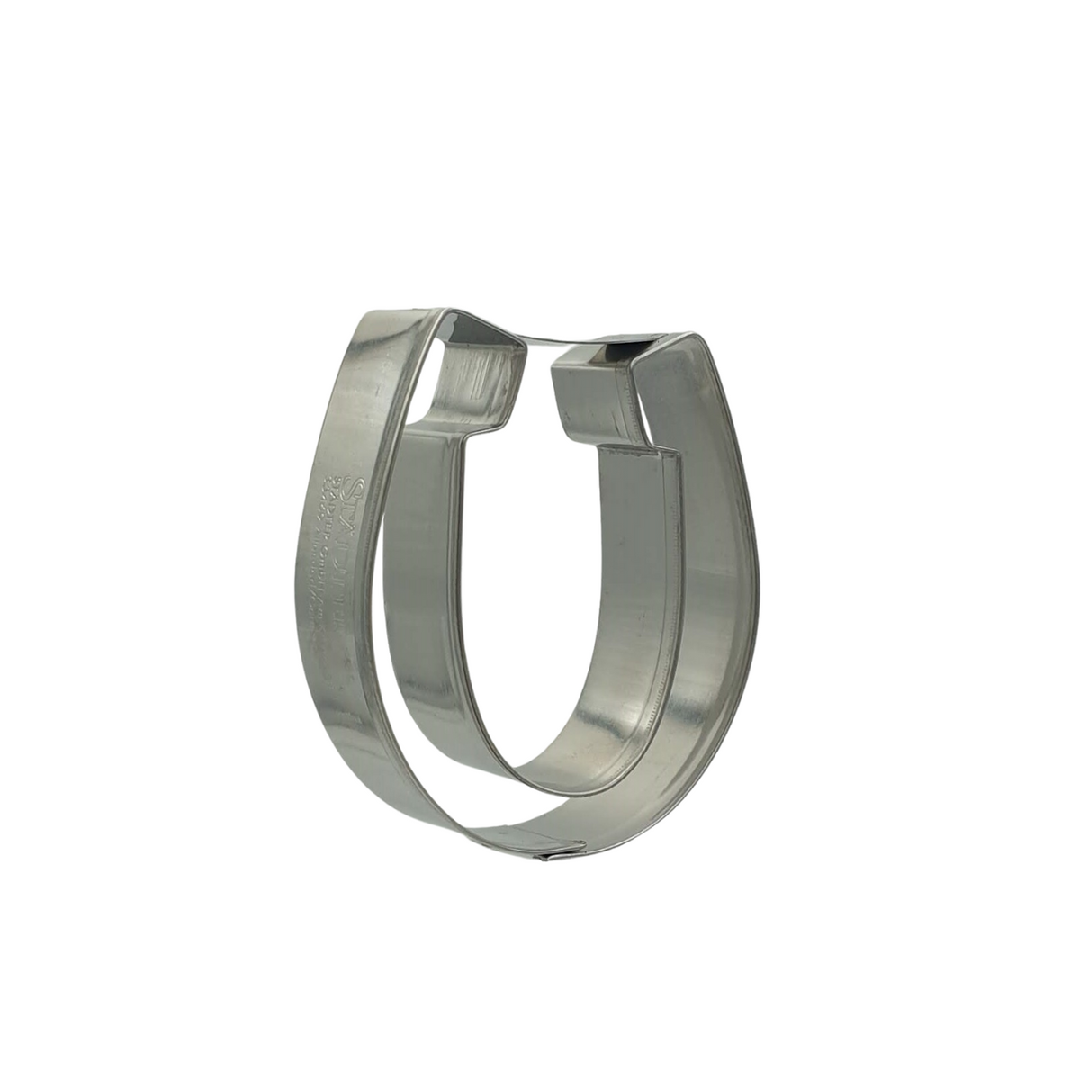 Horseshoe 7cm Cookie Cutter Stainless Steel Side View