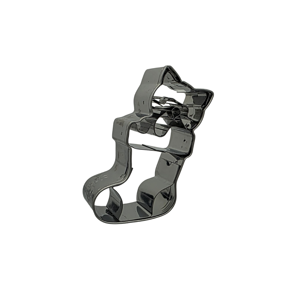 Kitten in Christmas Stocking 6.5cm Cookie Cutter