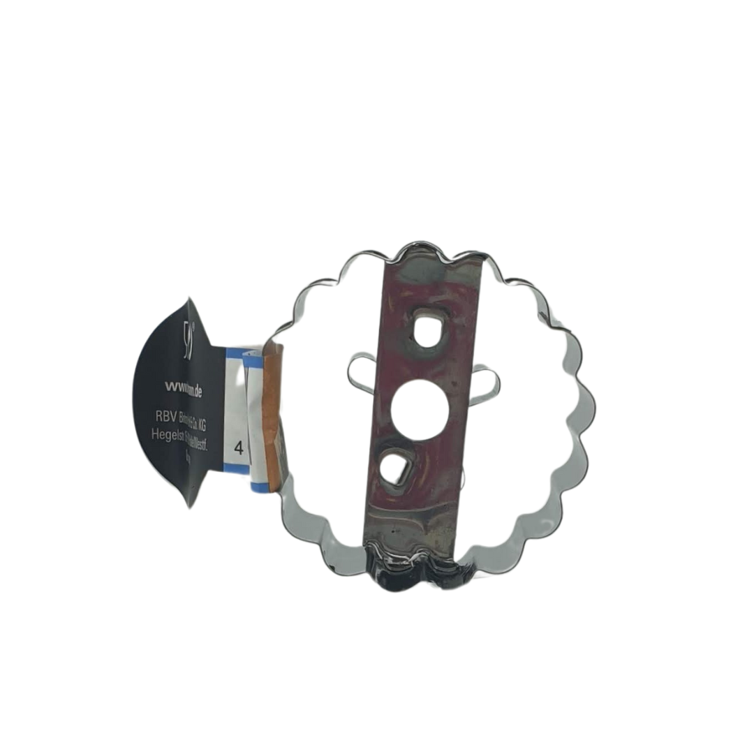 Teddy Bear Cutout Linzer Two Way 5cm Cookie Cutter