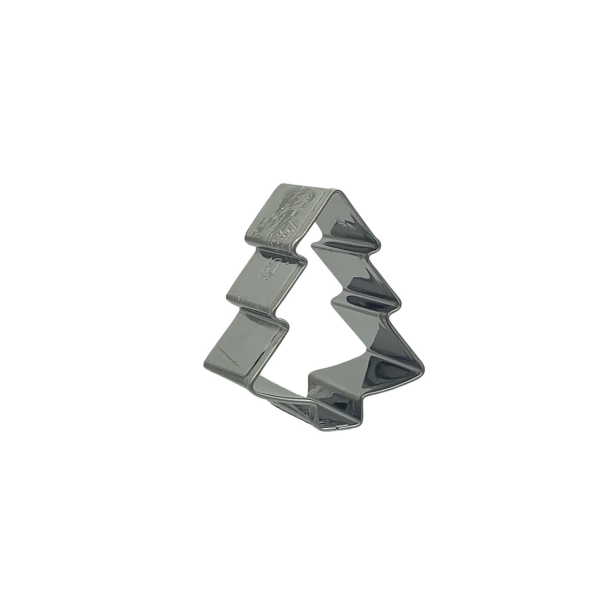 Mini Christmas Tree 4cm Cookie Cutter Stainless Steel Side View