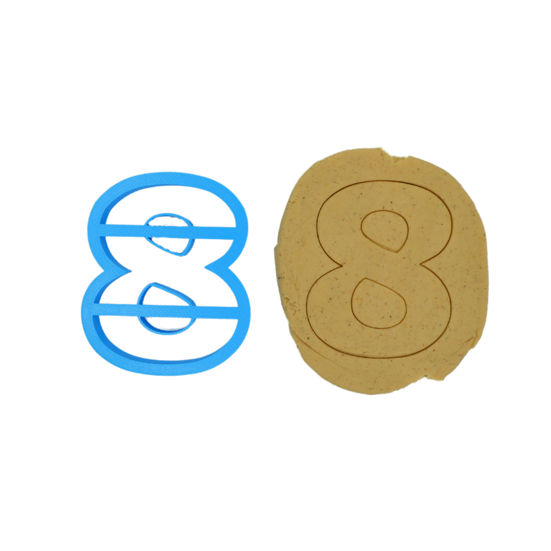 Number 8 8cm Cookie Cutter