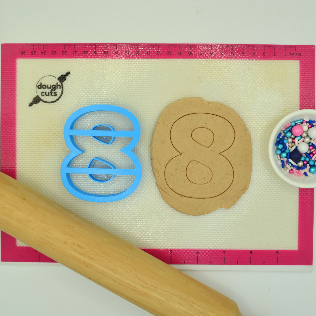 Number 8 8cm Cookie Cutter