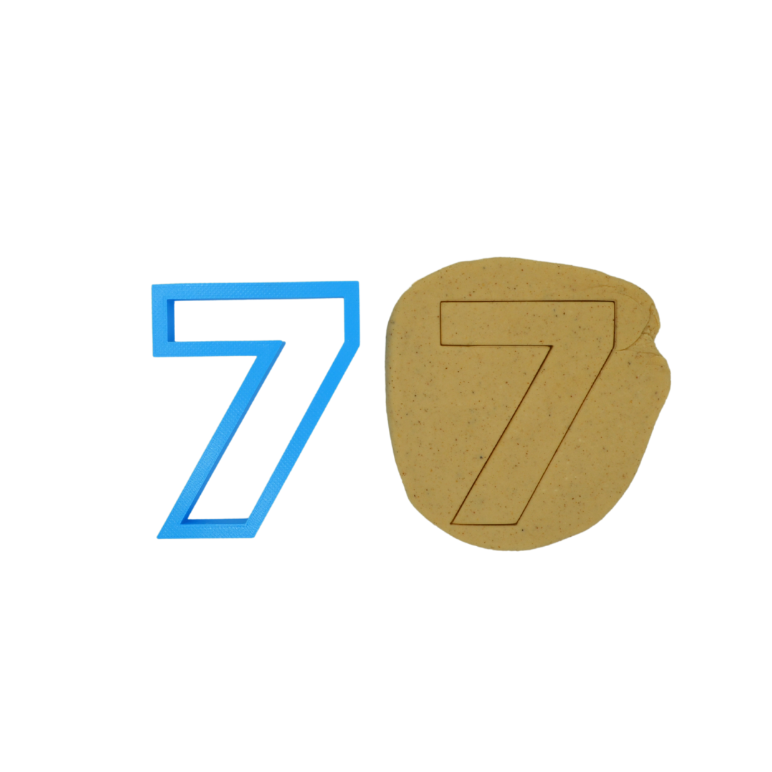 Number 7 8cm Cookie Cutter