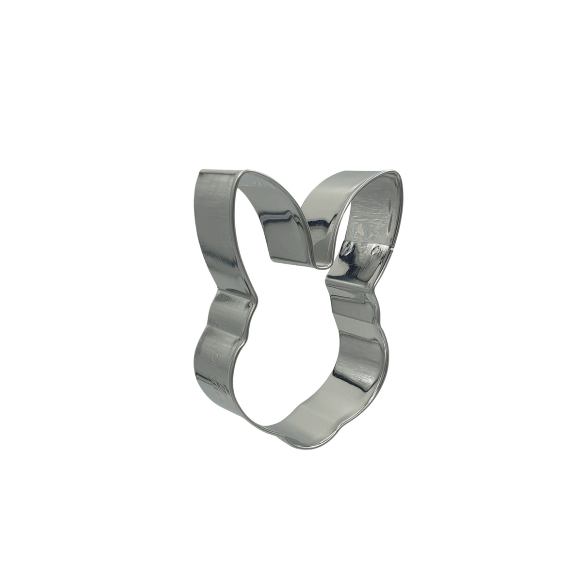 Rabbits Face 7cm Cookie Cutter Stainless Steel Side View