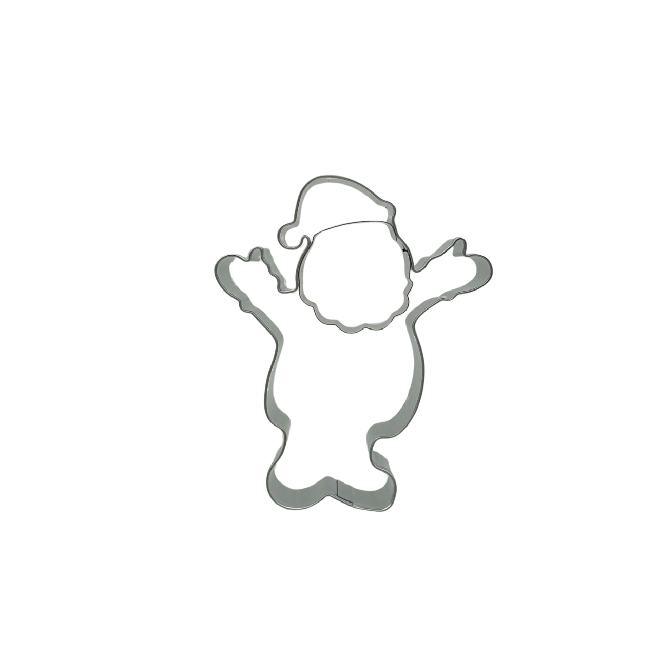 Santa Claus With Internal Detailing 8cm Cookie Cutter Stainless Steel