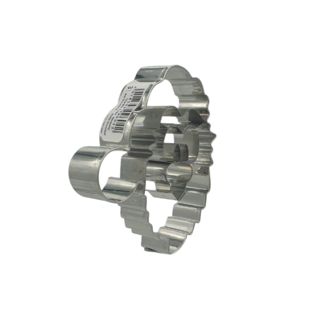 Santa Claus Face With Internal Details 9cm Cookie Cutter