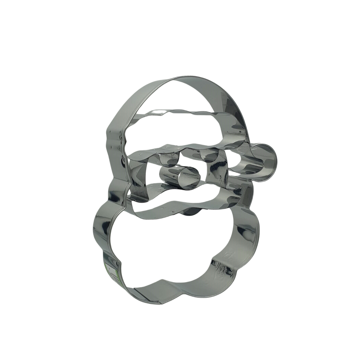 Santa Face 10.5cm Cookie Cutter Stainless Steel Side View