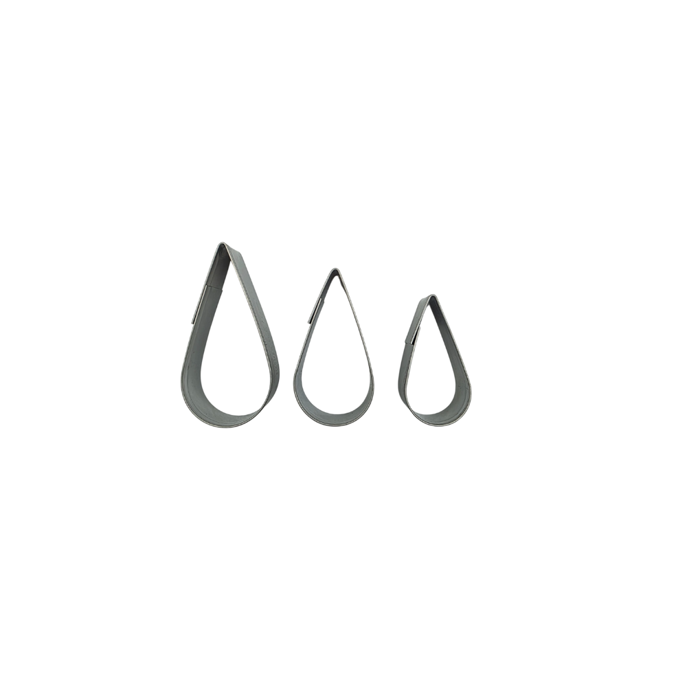 Tear Drop Set of 3 Cookie Cutters