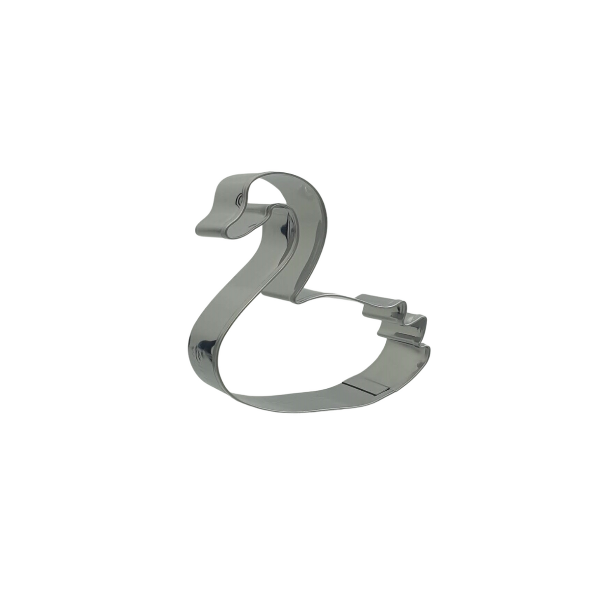 Swan 6cm Cookie Cutter Stainless Steel Side View