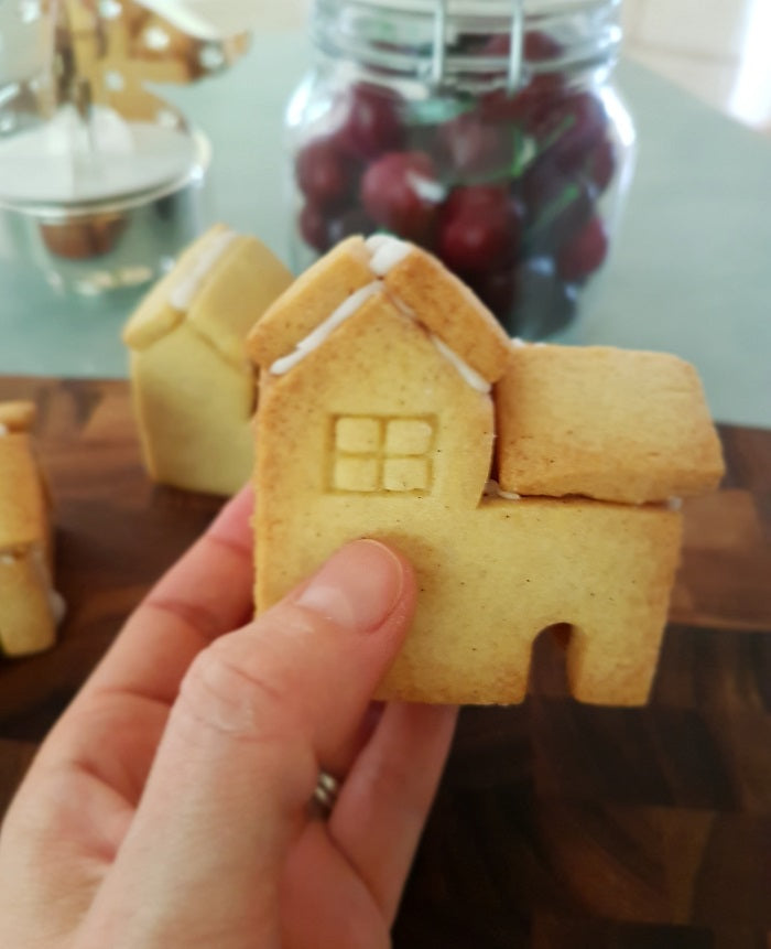3D Mini Two Storey Gingbread House Cookie Cutter