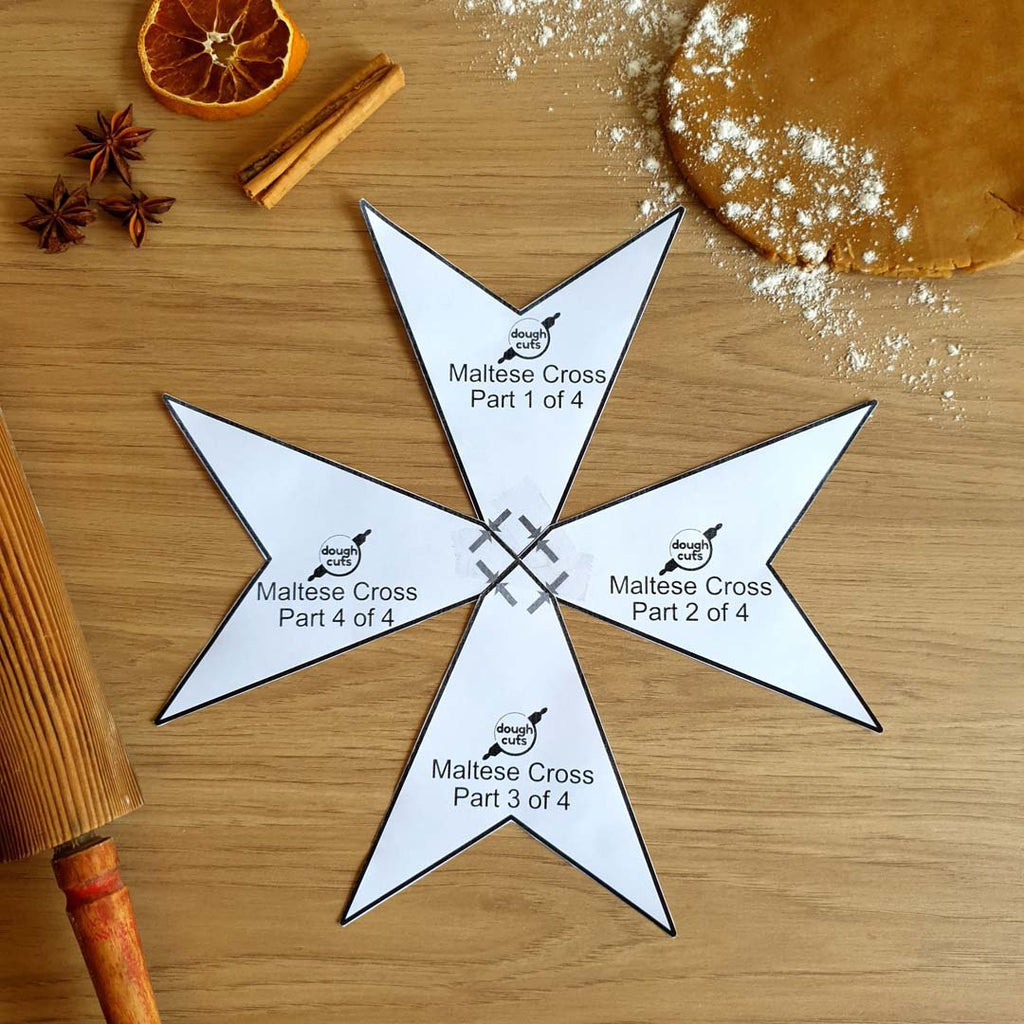 PRINT AT HOME - Maltese Cross Cookie Cake Template 11 print-at-home-maltese-cross-cookie-cake-template-11-tall-doughcuts