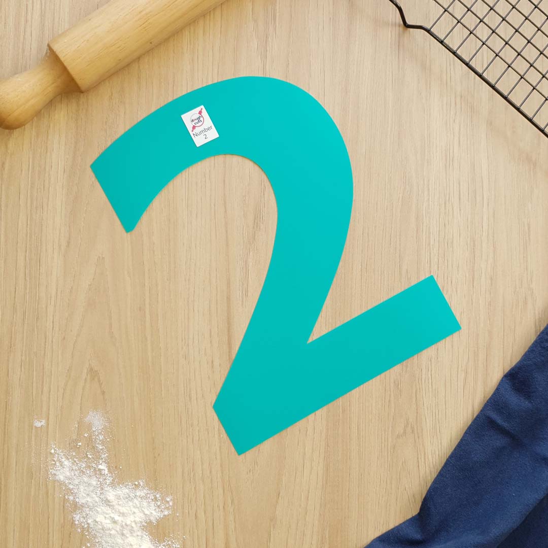 Set of 9 Number Cookie Cake Templates