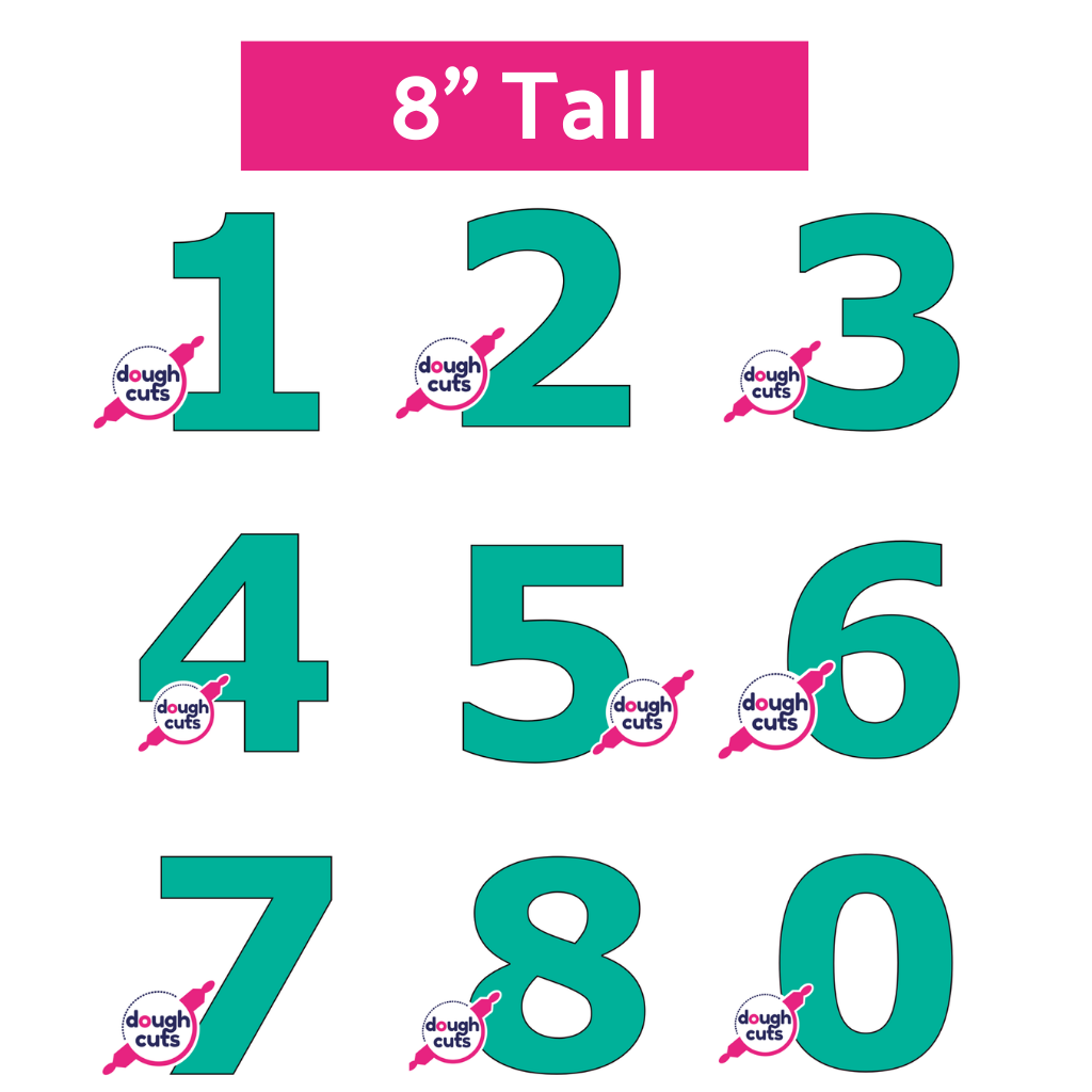 Cas Cakery 0-8 Number Templates - ORIGINAL — Party Mix - Perth Party & Cake  Supplies