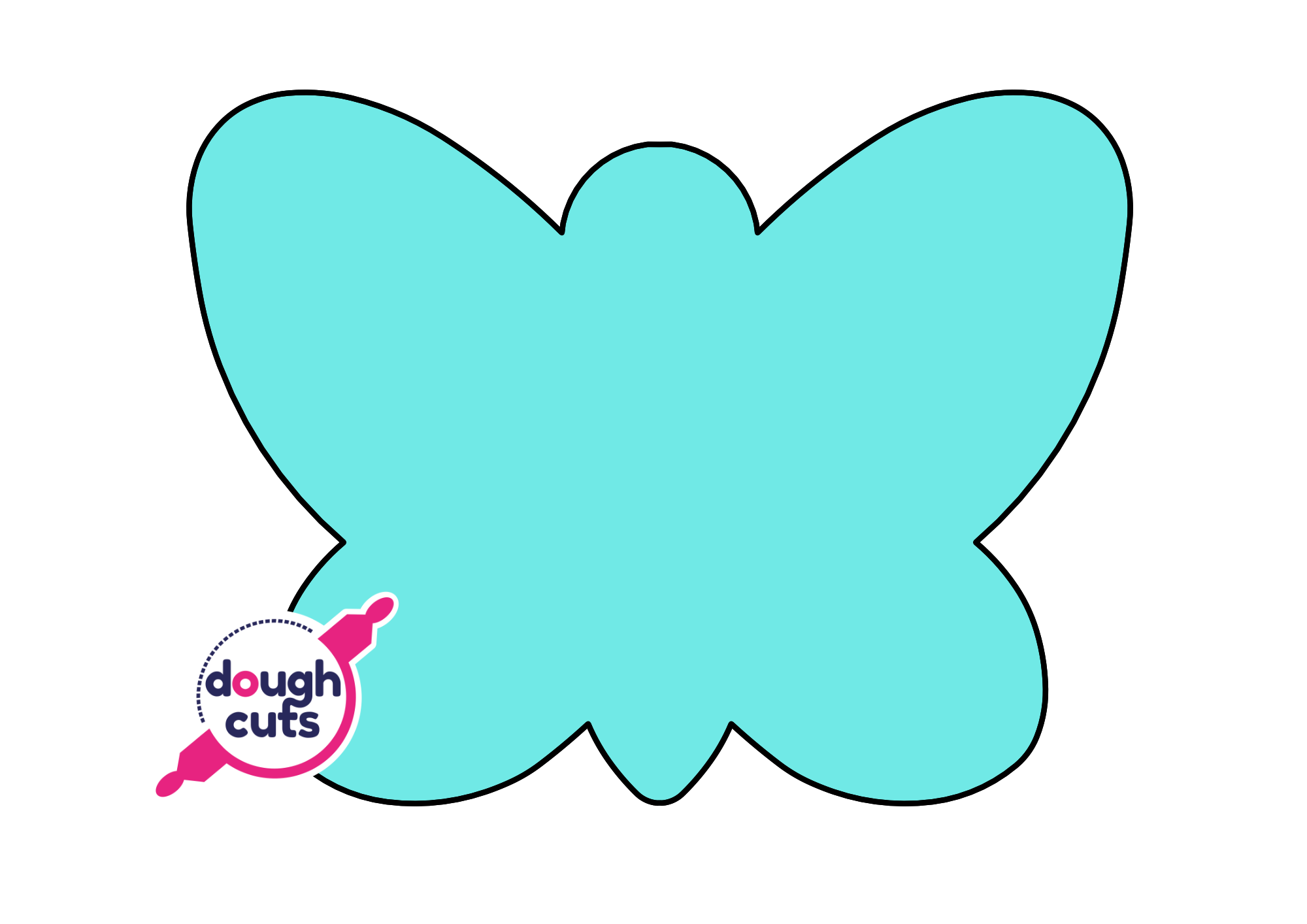 PRINT AT HOME - Butterfly Cookie Cake Template 9 print-at-home-butterfly-cookie-cake-template-9-tall-doughcuts