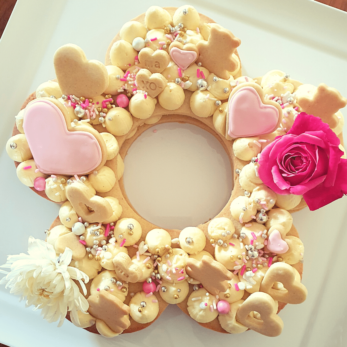 PRINT AT HOME Flower Cookie Cake Template 11" Tall DoughCuts