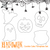 PRINT AT HOME Halloween Cookie Cake Template Set of 5 Shapes