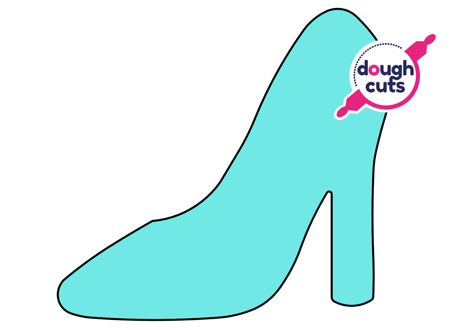 Printable High Heel Stencil
