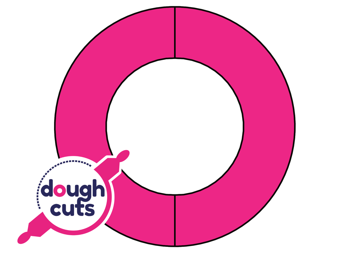 PRINT AT HOME - Ring or Wreath Cookie Cake Template 11&quot; Tall