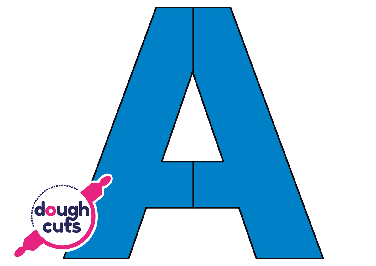 PRINT AT HOME - Letter Cookie Cake Templates Individual 11&quot; Tall