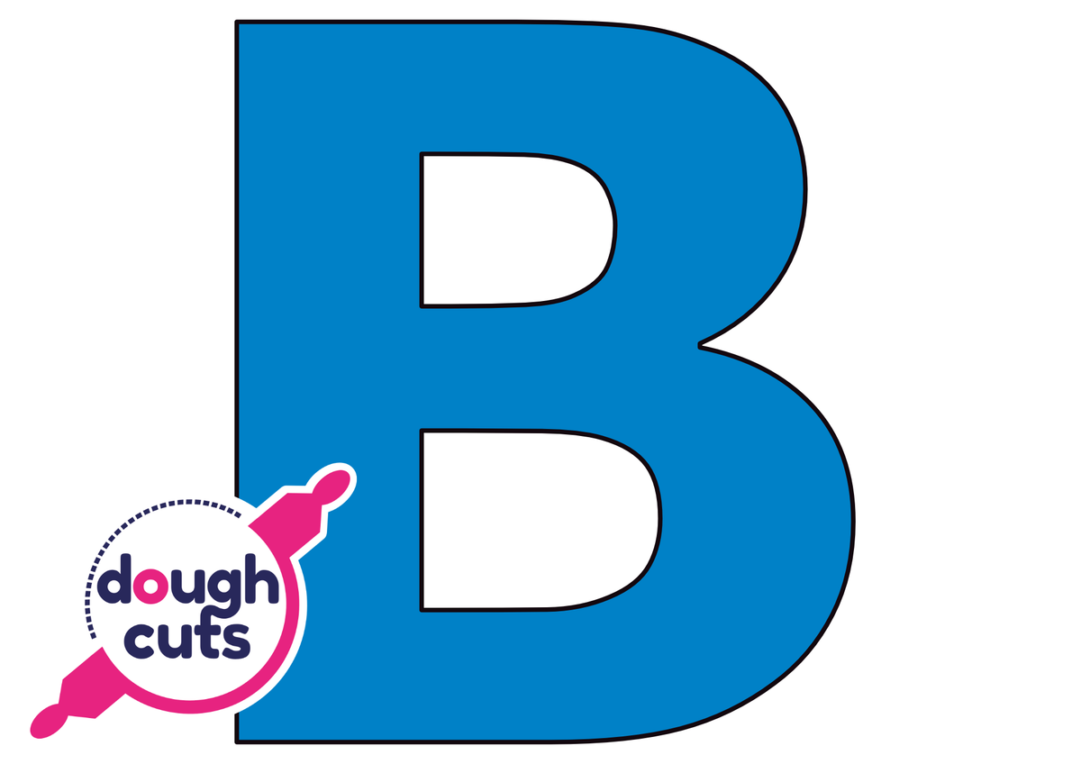 PRINT AT HOME - Letter Cookie Cake Templates Individual 11&quot; Tall