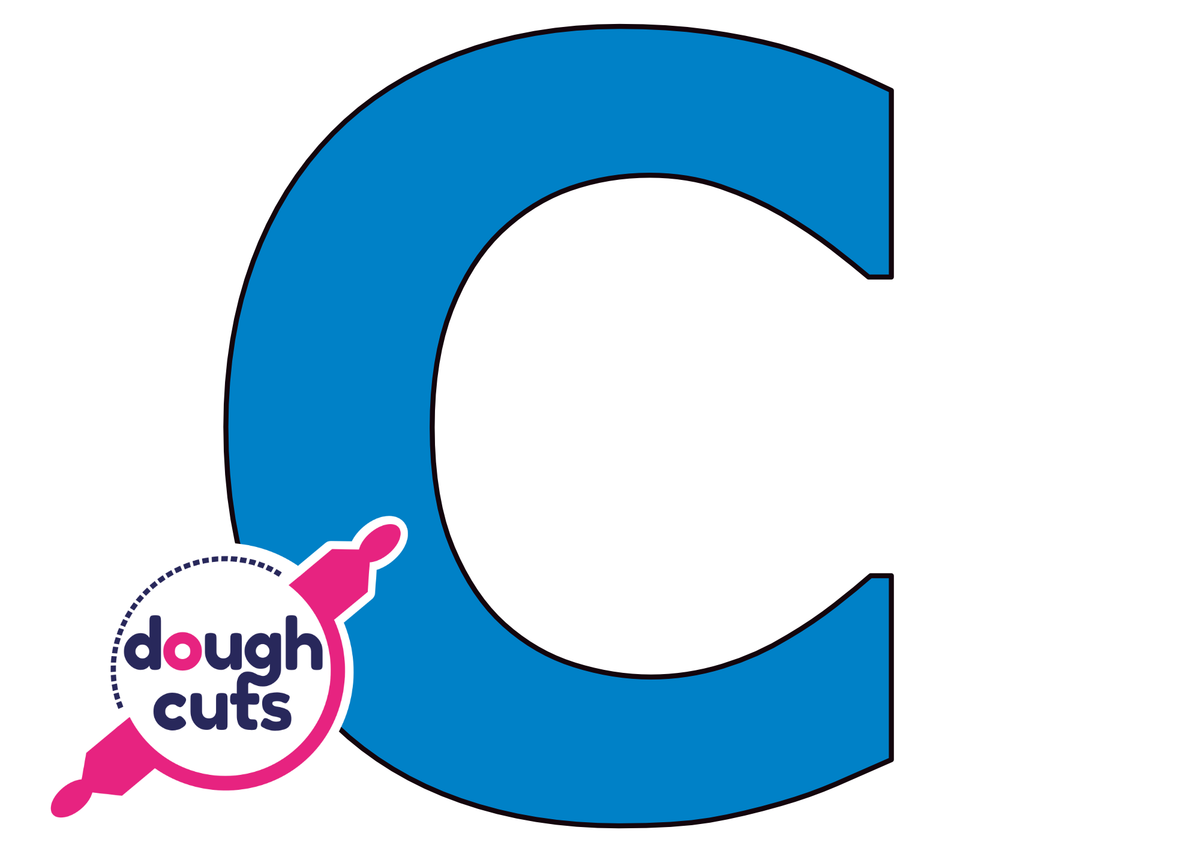 PRINT AT HOME - Letter Cookie Cake Templates Individual 8&quot; Tall