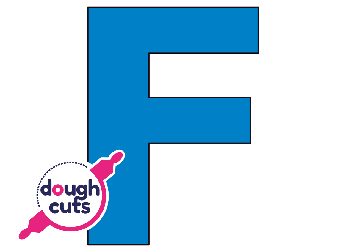 PRINT AT HOME - Letter Cookie Cake Templates Individual 8&quot; Tall