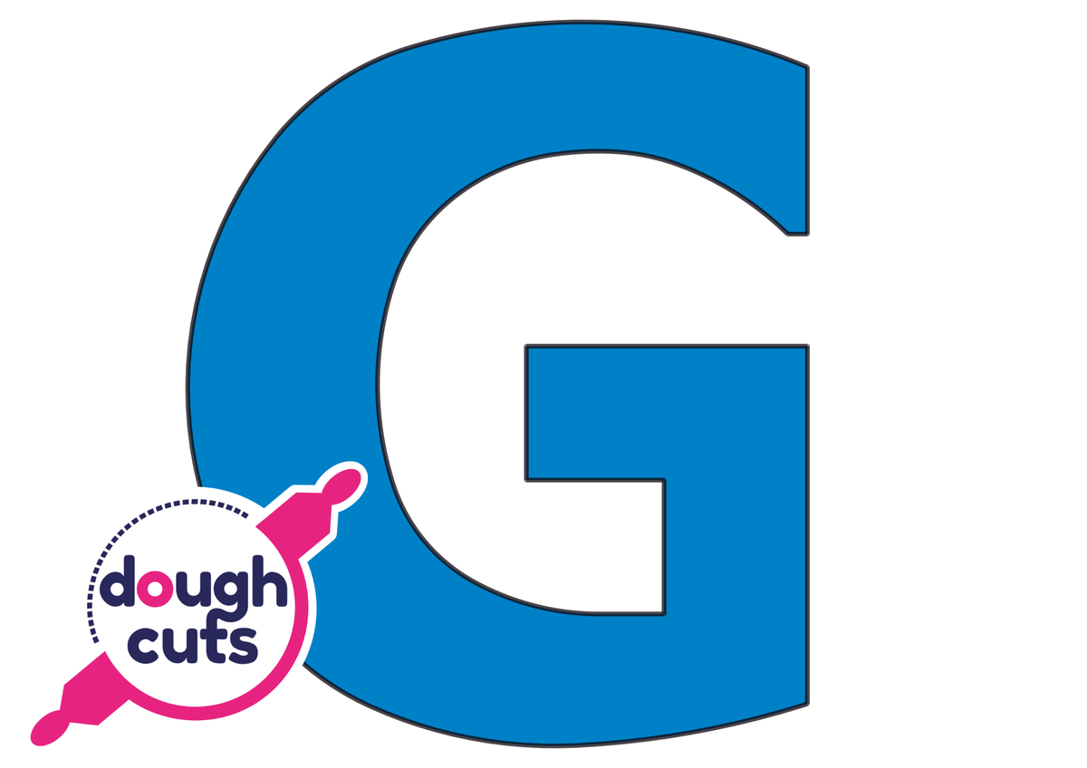 PRINT AT HOME - Letter Cookie Cake Templates Individual 8&quot; Tall