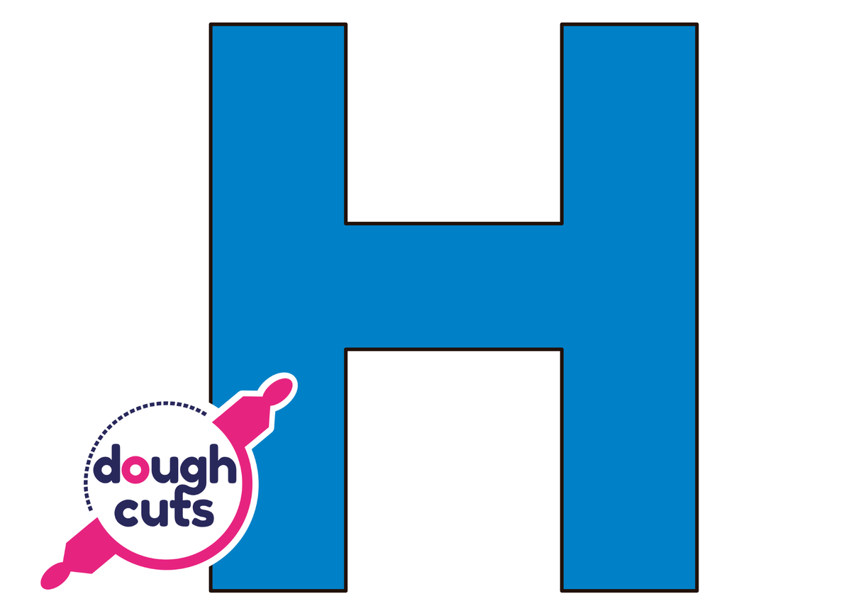 PRINT AT HOME - Letter Cookie Cake Templates Individual 8&quot; Tall