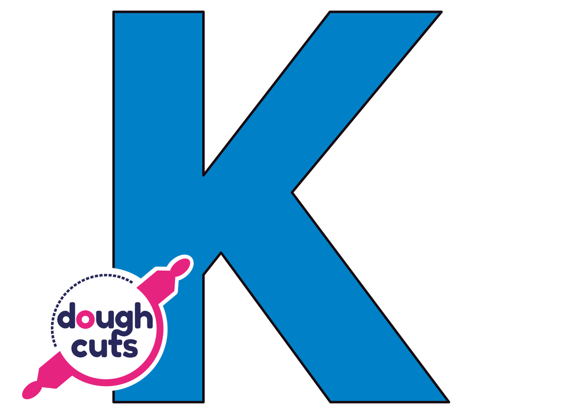 PRINT AT HOME - Letter Cookie Cake Templates Individual 8&quot; Tall