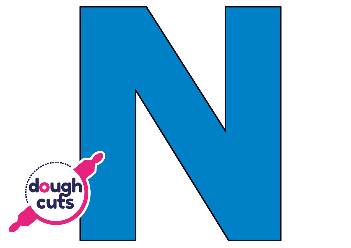 PRINT AT HOME - Letter Cookie Cake Templates Individual 8&quot; Tall