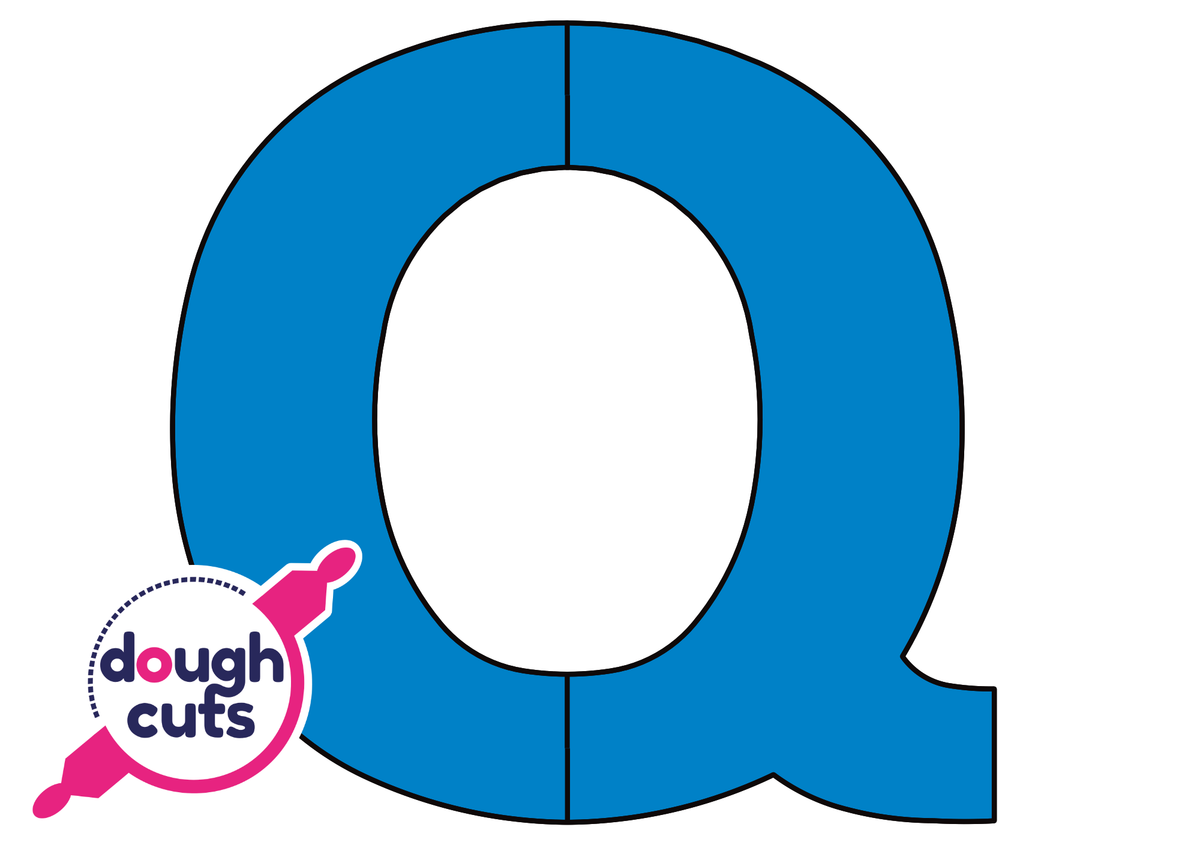 PRINT AT HOME - Letter Cookie Cake Templates Individual 8&quot; Tall