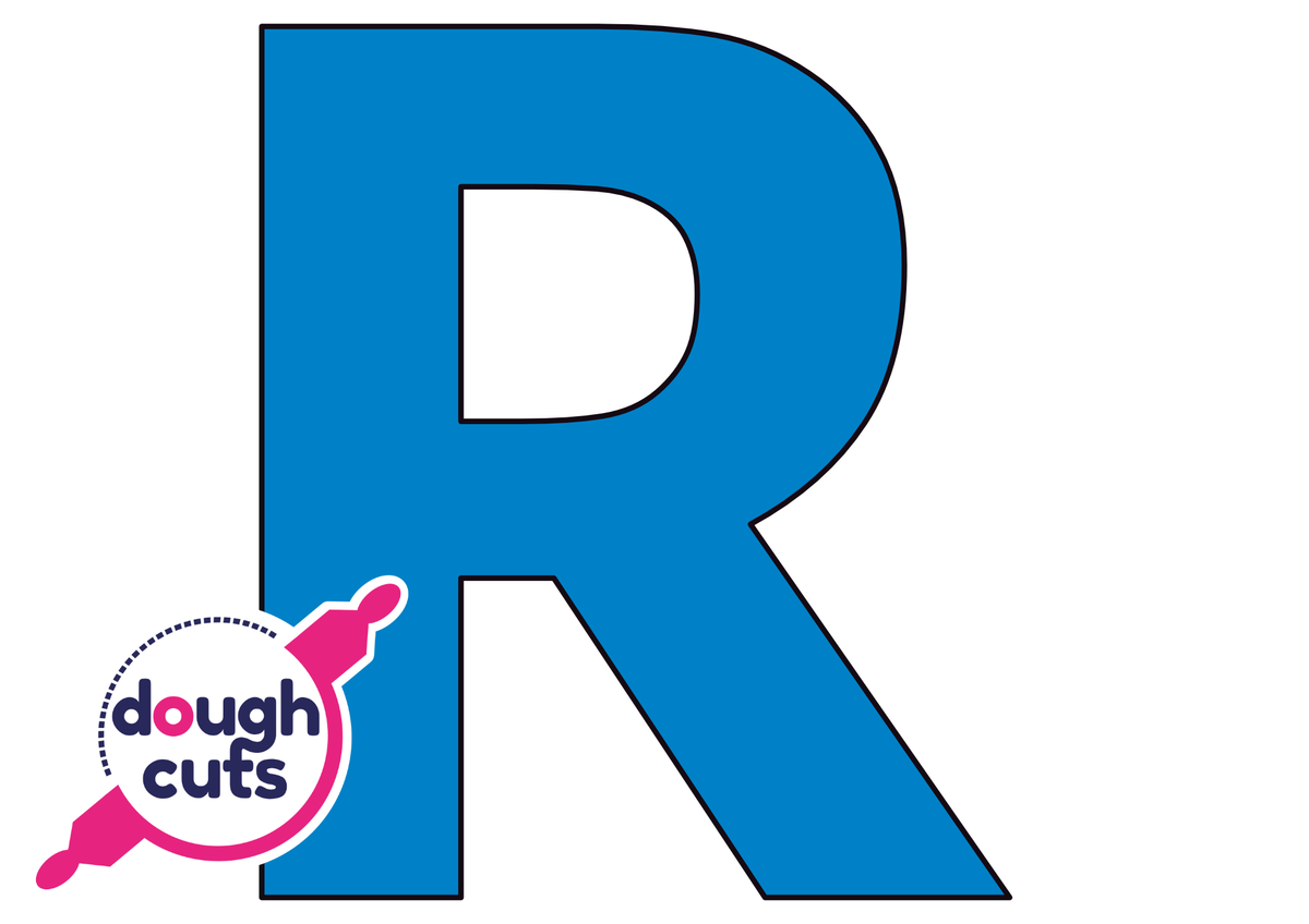 PRINT AT HOME - Letter Cookie Cake Templates Individual 8&quot; Tall